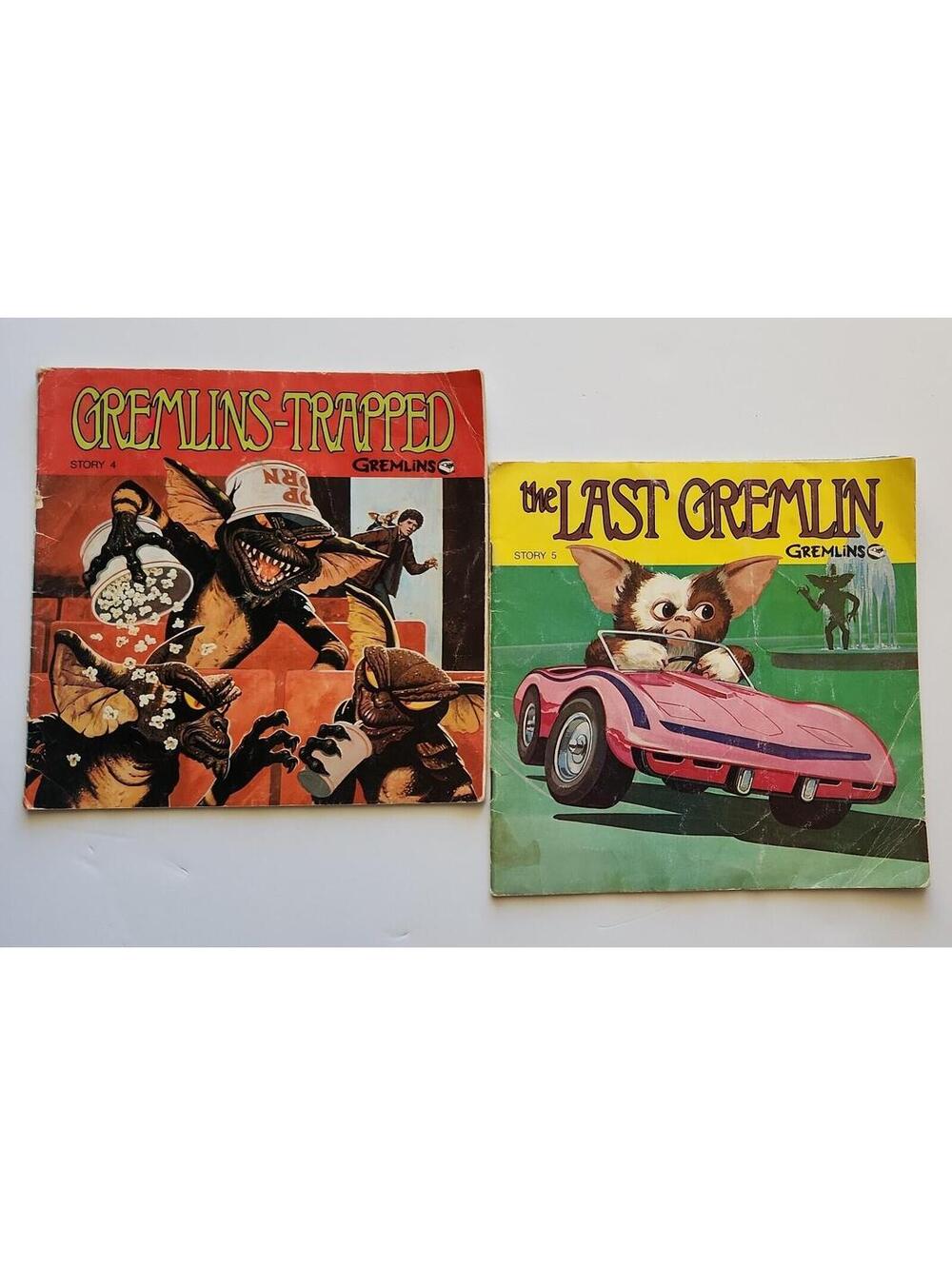 Vintage Gremlins Read Along Books Trapped and The Last Gremlin Story 4 and 5